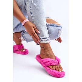Pantuflas Mujer Piel Pantuflas Elma Fucsia rosado 5