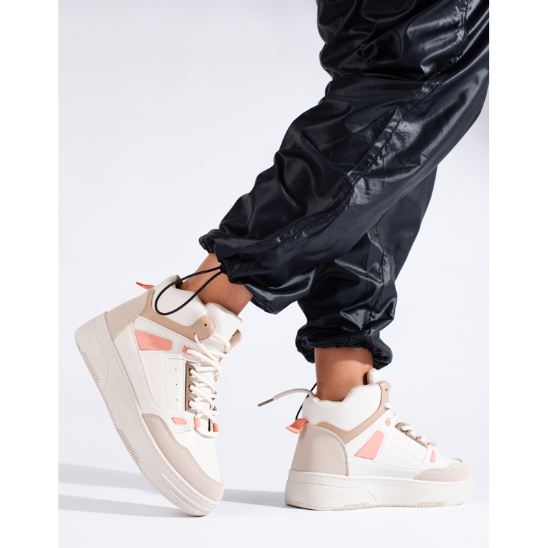 Deportivas de mujer High Shelovet beige 1