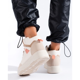 Deportivas de mujer High Shelovet beige 2