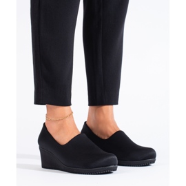 Zapatos de cuña de tela negros de T.Sokolski 2