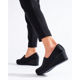 Zapatos de cuña de tela negros de T.Sokolski 3