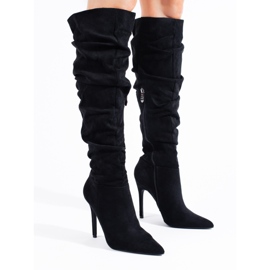 Botas de mujer en ante negro de Shelovet 1