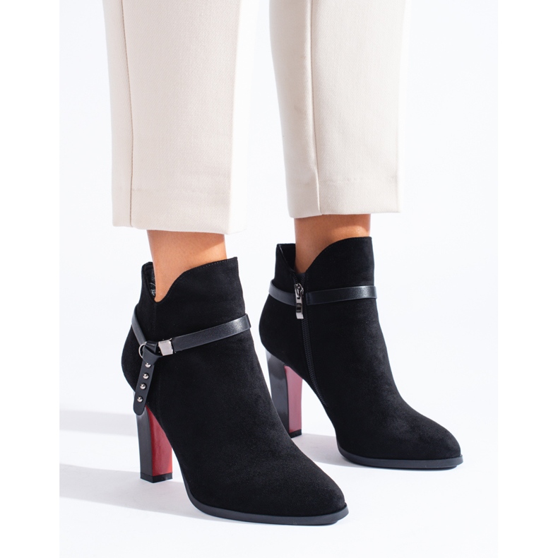 Botas tacón ante Shelovet negro 1