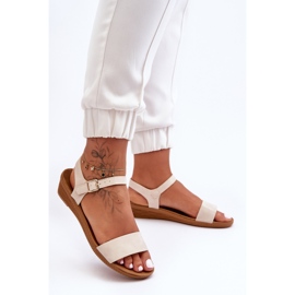 Sandalias Arya Classic Cuña Baja Beige 2