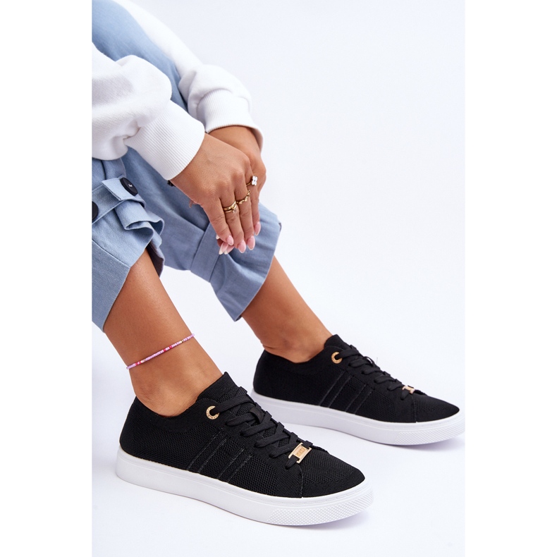 PE1 Zapatillas Mujer Cordones Negro Etna 1