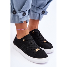 PE1 Zapatillas Mujer Cordones Negro Etna 5