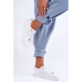 PE1 Zapatillas Mujer Con Cordones Blanco Etna 3