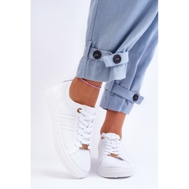 PE1 Zapatillas Mujer Con Cordones Blanco Etna 4