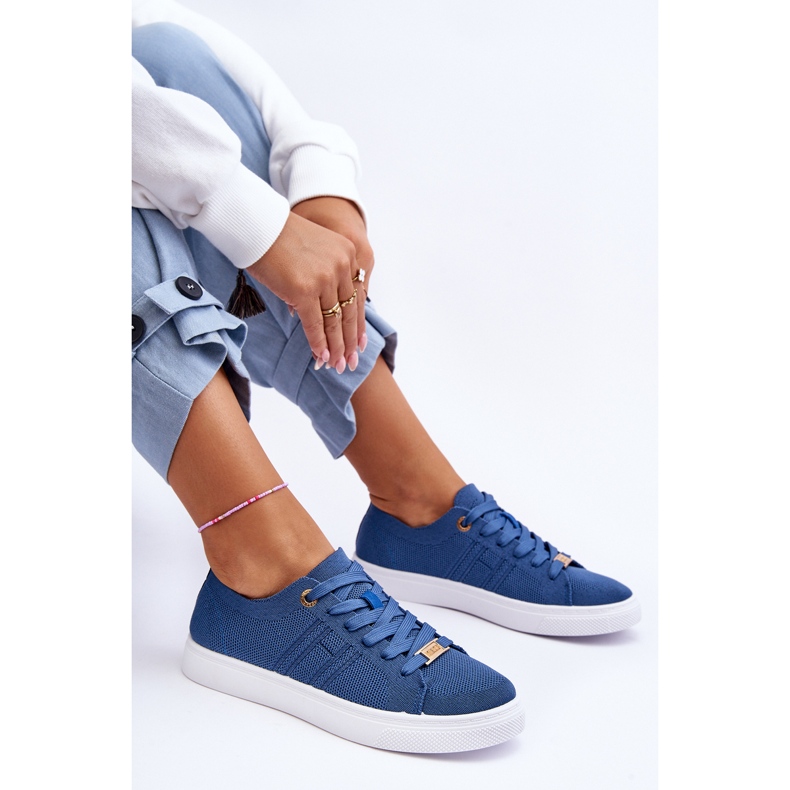 PE1 Zapatillas Mujer Cordones Azul Etna 1