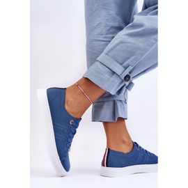 PE1 Zapatillas Mujer Cordones Azul Etna 4