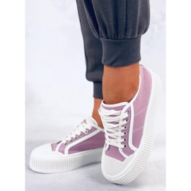 Deportivas de mujer Dors Purple con plataforma violeta 1