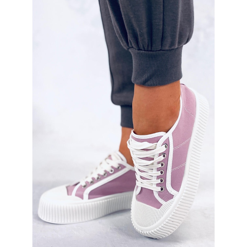 Deportivas de mujer Dors Purple con plataforma púrpura 1