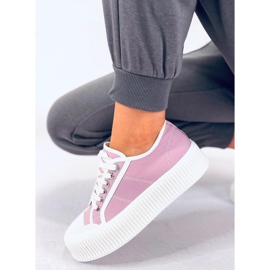 Deportivas de mujer Dors Purple con plataforma violeta 3