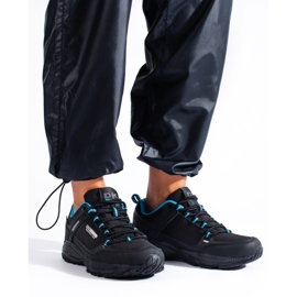 Zapatillas trekking outdoor mujer DK negro y azul 1