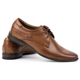 KOMODO Zapatos de vestir hombre piel 877L marrón 4