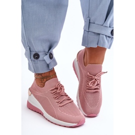 PG1 Zapatillas Deportivas Sin Cordones De Tela Rosa Visconti Cuña 1