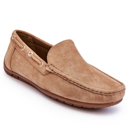 Mocasines Slip-on Hombre Ante Marrón 4