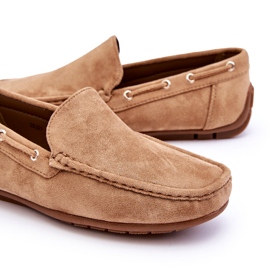 Mocasines Slip-on Hombre Ante Marrón 1