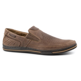 Polbut Zapatos de cuero para hombre 09 para verano Marrón 1