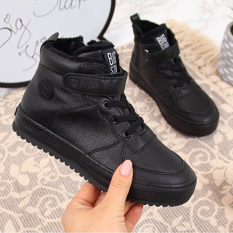 Zapatillas deportivas para niños con aislamiento negro Big Star GG374040 1