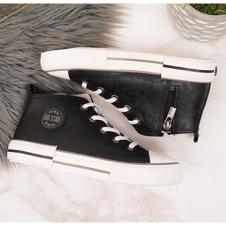 Deportivas para niños ecopiel negra Big Star II374003 negro 2