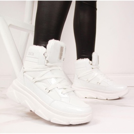 Botas de nieve de mujer con plataforma blancas Big Star II274463 blanco 2