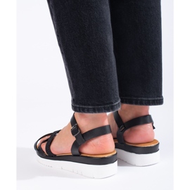 Sandalias plataforma Shelovet negro 3