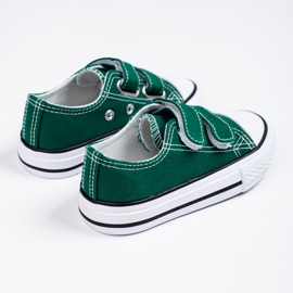 Deportivas infantiles Shelovet verdes con velcros 3