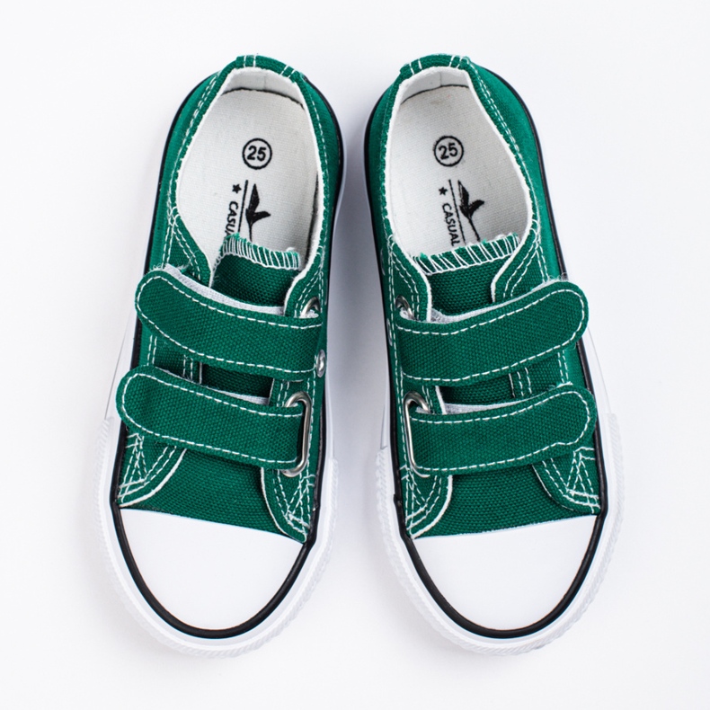 Deportivas infantiles Shelovet verdes con velcros 1