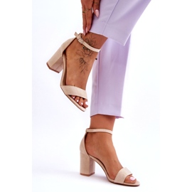 Sandalias beige ecológicas de las mujeres 3