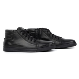 KENT 304 zapatos casuales de hombre negro 3