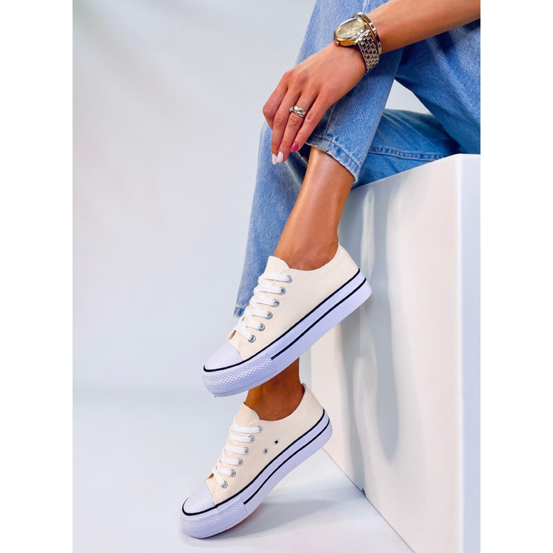 Zapatillas clásicas de mujer Fargis Beige 2