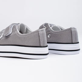Deportivas infantiles Shelovet grises con velcro 3