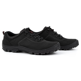 Kampol Zapatos trekking hombre 36 negro 2