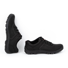 Kampol Zapatos trekking hombre 36 negro 7