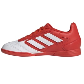 Zapatos adidas Super Sala In Jr IE1552 multicolor naranjas y tintos 1