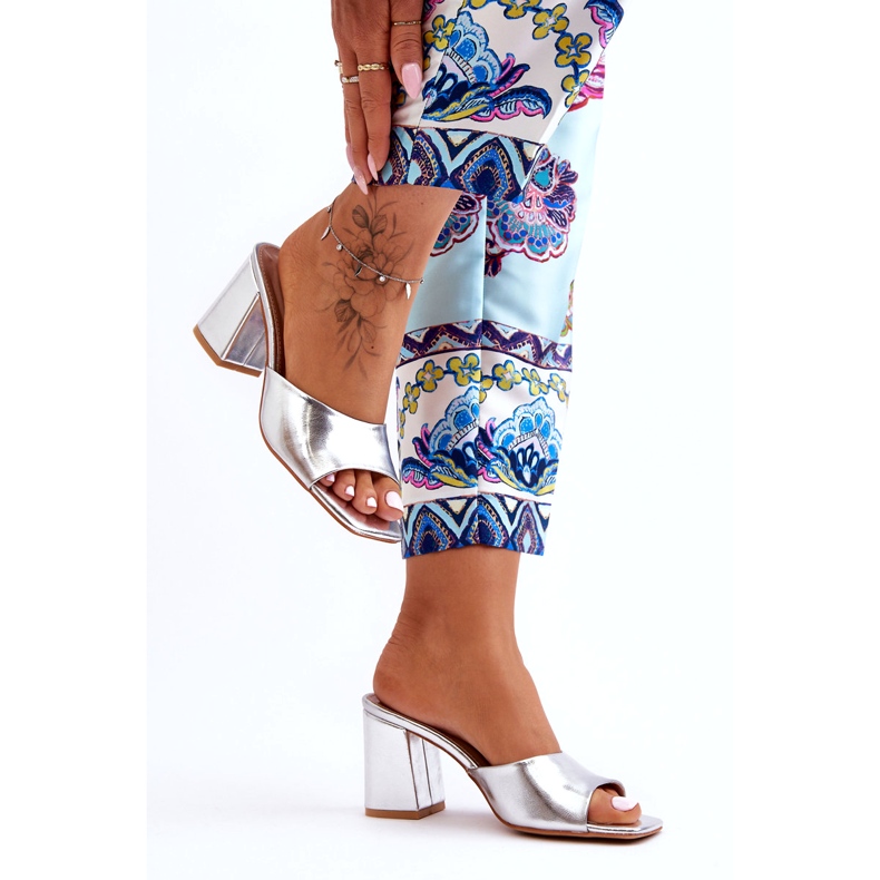 Chanclas ecológicas ecológicas plateadas plata 2