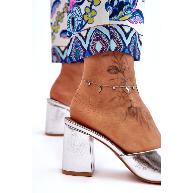 Chanclas ecológicas ecológicas plateadas plata 4