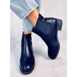 BM Botines Chelsea clásicos para mujer azul marino 6217 Navy 7