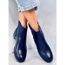 BM Botines Chelsea clásicos para mujer azul marino 6217 Navy 6