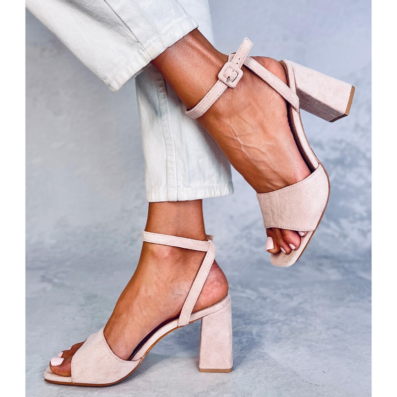 Sandalias al poste Loya Rosa rosado 2