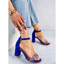 Sandalias Tacón Piedra Azul Valentín 2