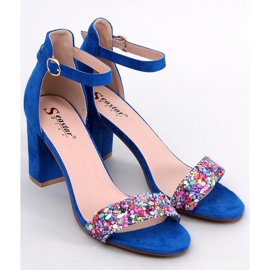 Sandalias Tacón Piedra Azul Valentín 1