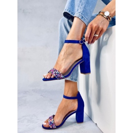 Sandalias Tacón Piedra Azul Valentín 5