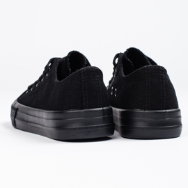 SHELOVET Deportivas clásicas infantiles Vico negras negro 3