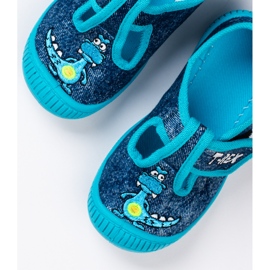 SHELOVET Zapatillas azules para jardín de infantes para niño 3F 3