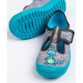 SHELOVET Zapatillas grises para jardín de infantes para niño 3F 1
