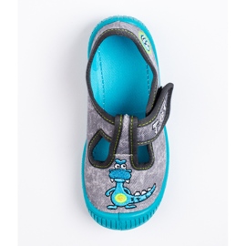 SHELOVET Zapatillas grises para jardín de infantes para niño 3F 3