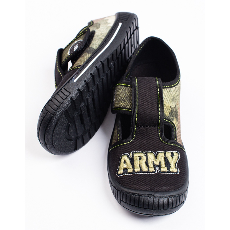 SHELOVET Zapatillas velcro para niño 3F camo multicolor 1