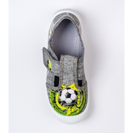 SHELOVET Zapatillas de casa grises para niño 3F pelota multicolor 3